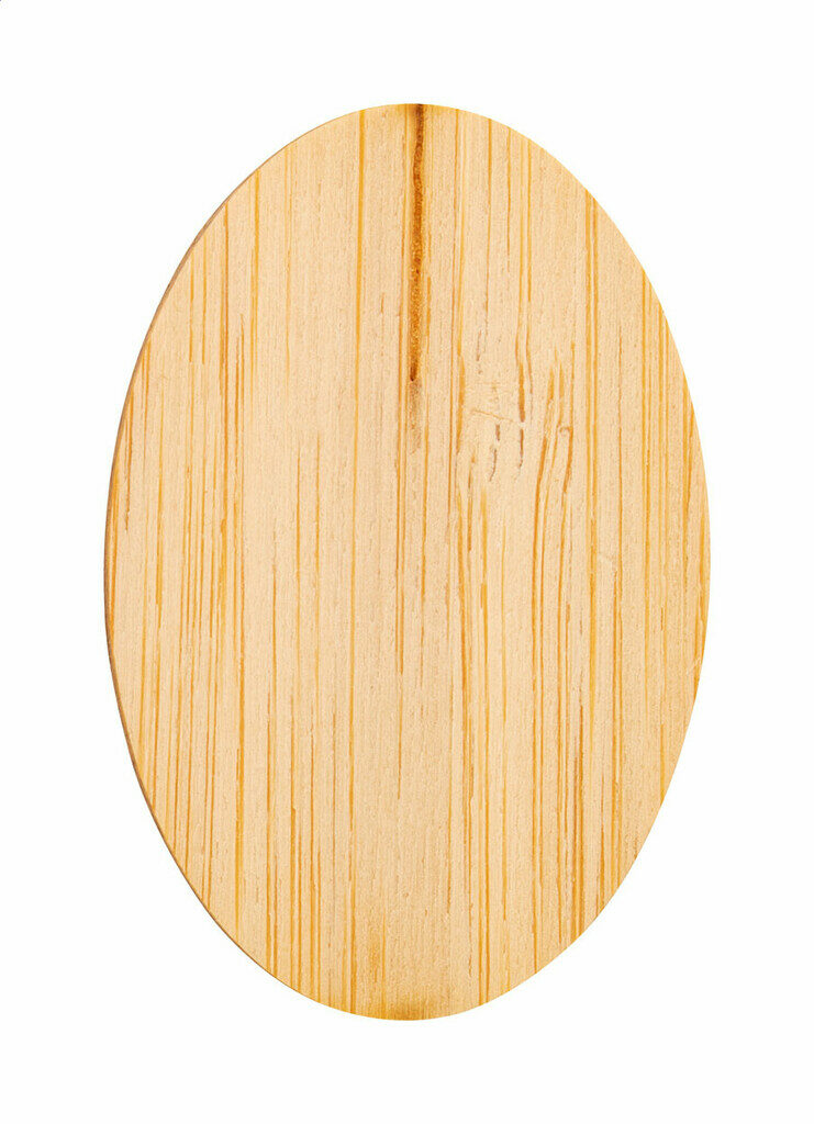 Бамбуковый значок BooBadge натуральный - AP716415-B- Фото №2