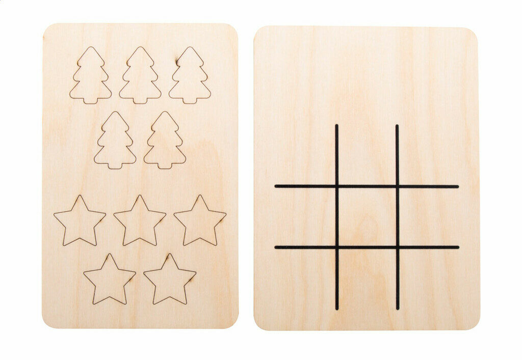 Рождественские крестики-нолики, украшение и колокольчик TixTax натуральный - AP716494-A- Фото №3