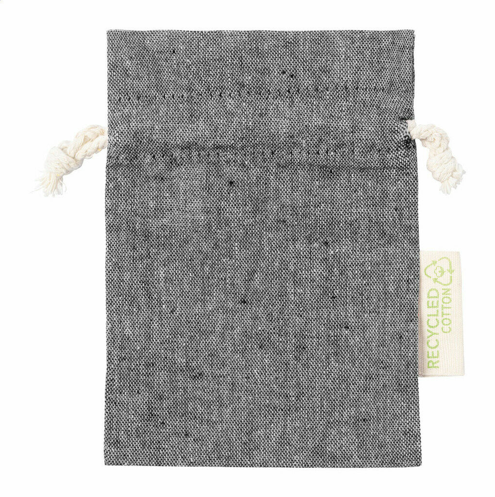 Подарочный мешочек из хлопка Dratinix черный - AP722522-10- Фото №1