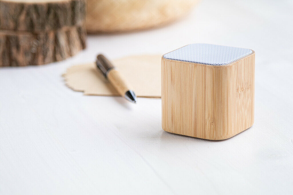 Bluetooth-динамик Cuboo натуральный - AP800532- Фото №6