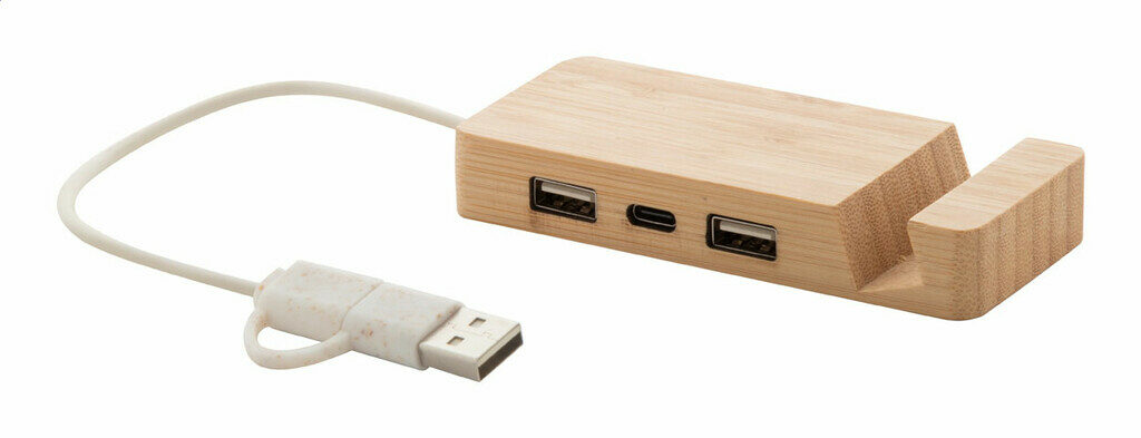 USB хаб Mobaru натуральний - AP864016- Фото №1