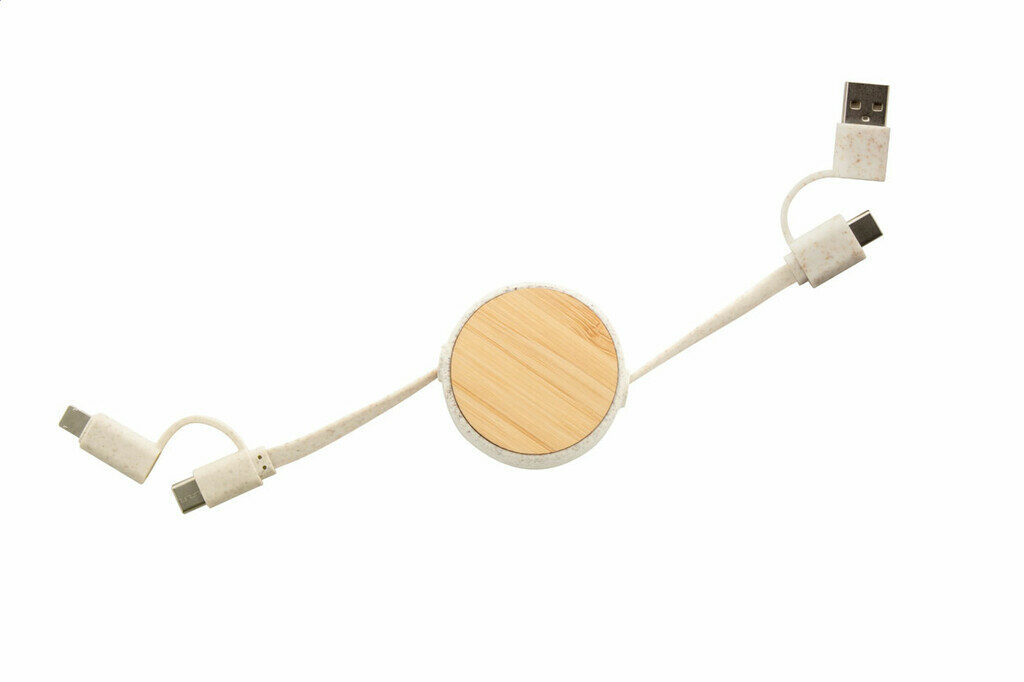 USB-кабель для зарядного пристрою Komugo натуральний - AP864018- Фото №3