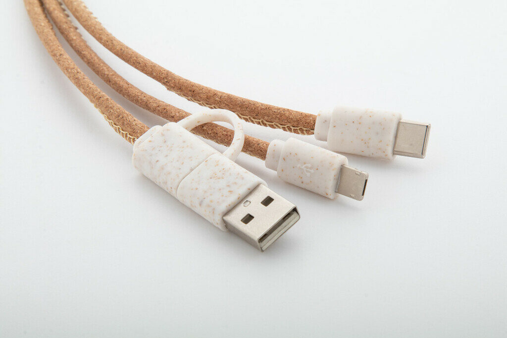 USB-кабель для зарядного пристрою Koruku натуральний - AP864019- Фото №4 USB-кабель для зарядного пристрою Koruku натуральний - AP864019- Фото №4