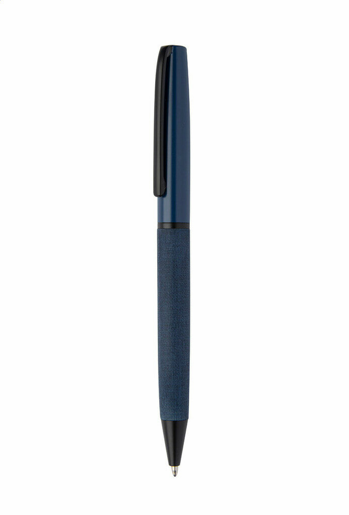 Кулькова металева ручка Nerra темно-синій - AP800734-06A- Фото №2