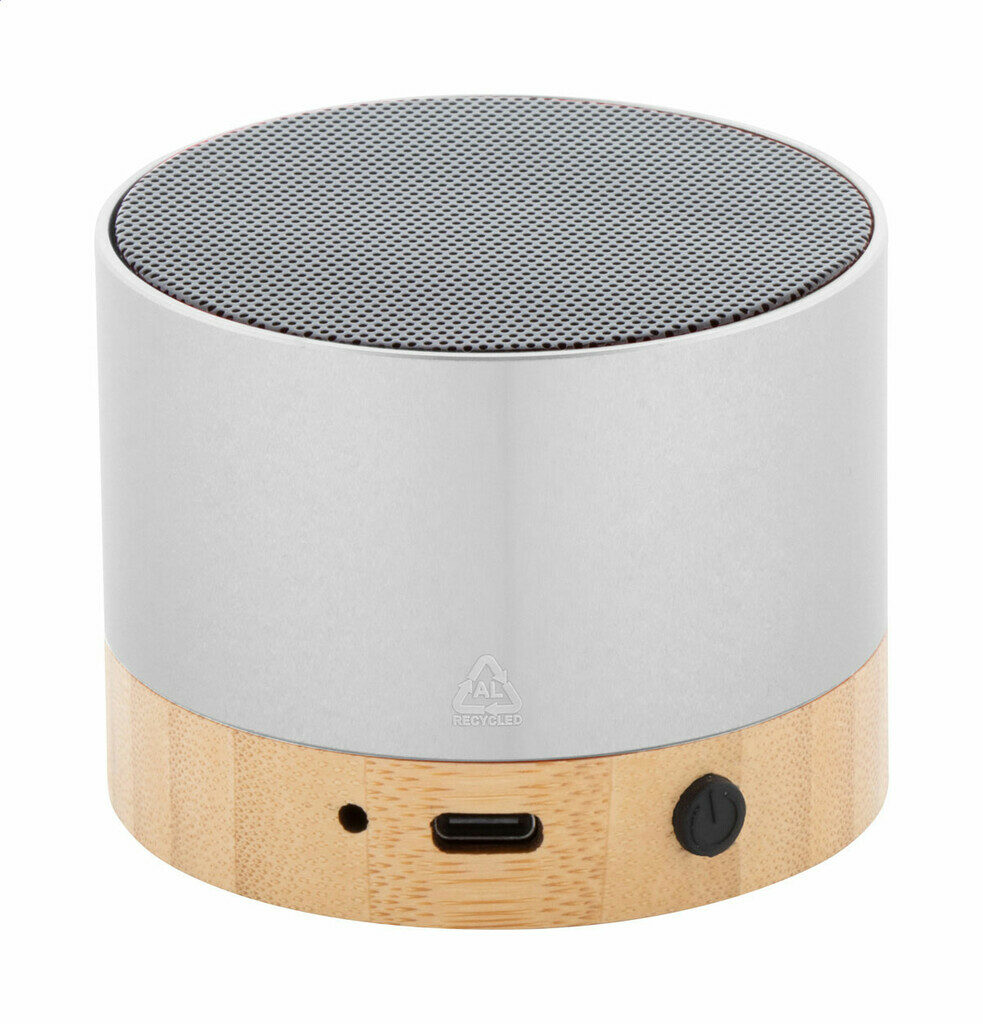 Bluetooth-динамик RalooBeat из преработанного алюминия серебряный - AP864024-21- Фото №1