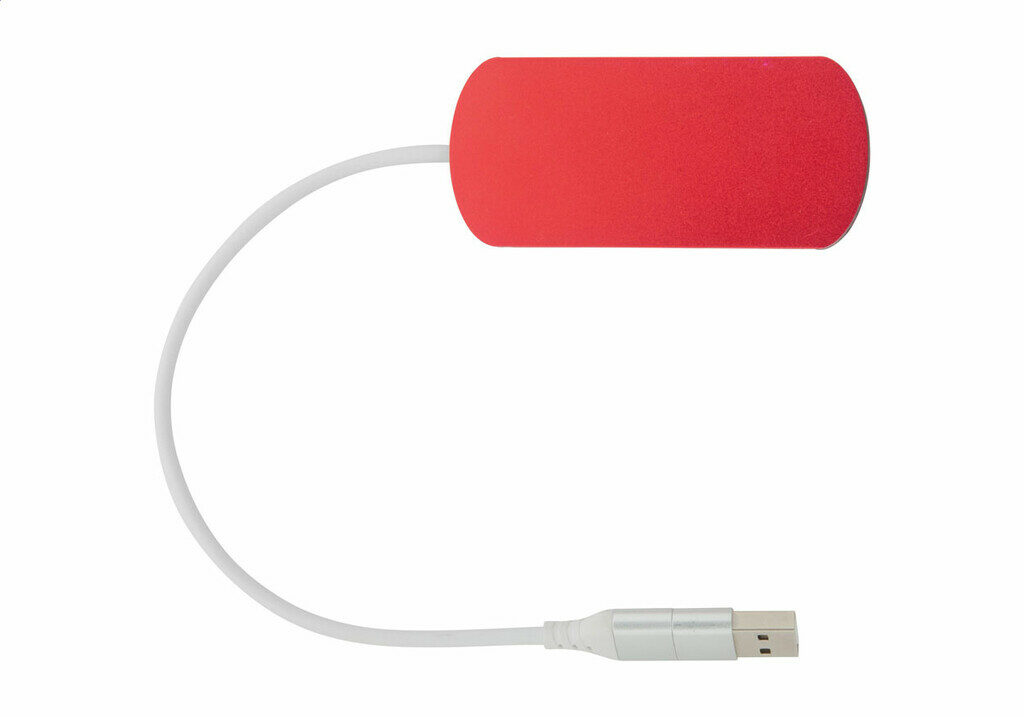 USB хаб Raluhub червоний - AP864022-05- Фото №2