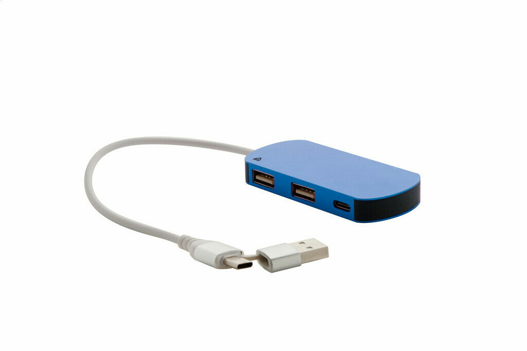 USB хаб Raluhub синій - AP864022-06- Фото №4