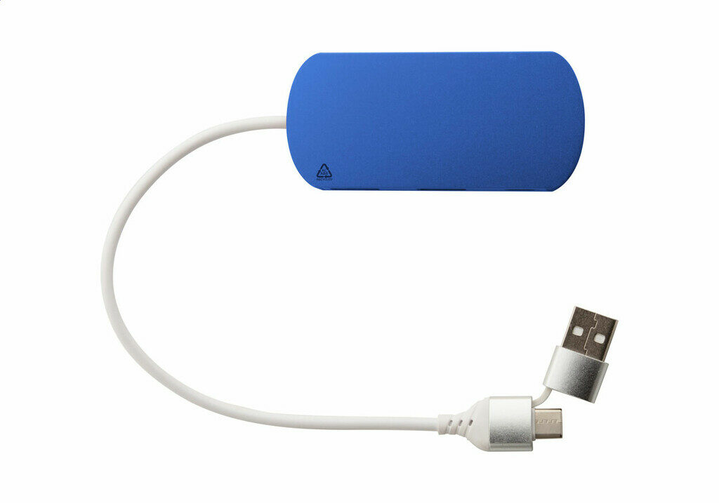 USB хаб Raluhub синій - AP864022-06- Фото №5