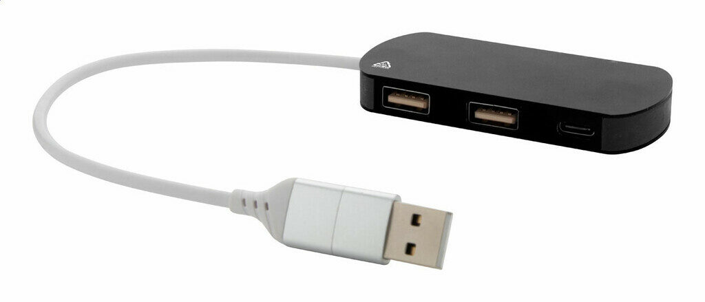 USB хаб Raluhub чорний - AP864022-10- Фото №1