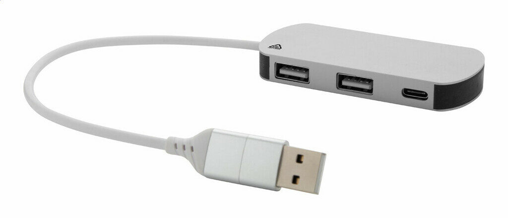 USB хаб Raluhub серебло - AP864022-21- Фото №1