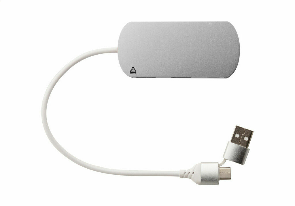 USB хаб Raluhub серебло - AP864022-21- Фото №3