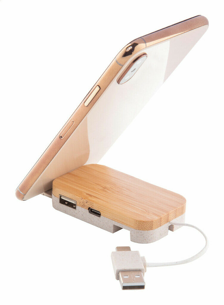 USB-хаб Holbaru натуральний - AP864034- Фото №7