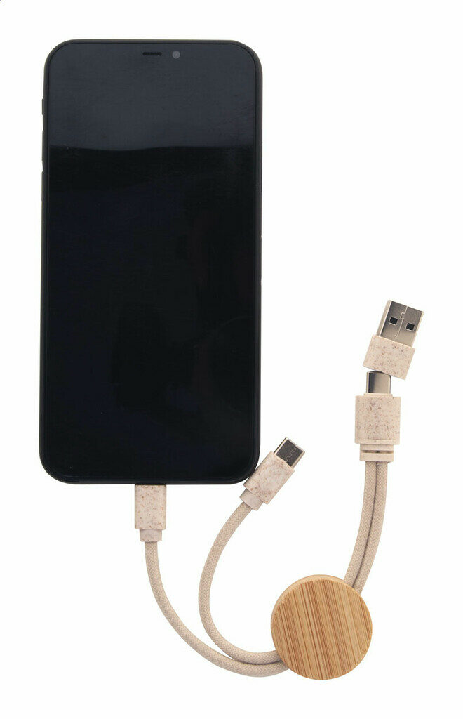 USB-кабель для зарядного пристрою Nihon натуральний - AP864029- Фото №4 USB-кабель для зарядного пристрою Nihon натуральний - AP864029- Фото №4
