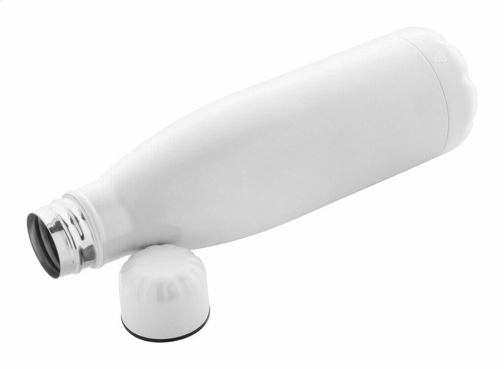 Бутылка из переработанной нержавеющей стали Refill белый - AP808117-01- Фото №2