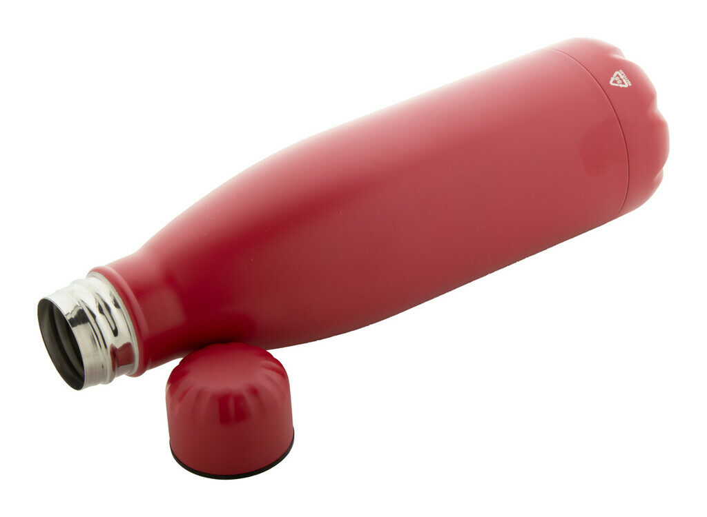 Бутылка из переработанной нержавеющей стали Refill красный - AP808117-05- Фото №2
