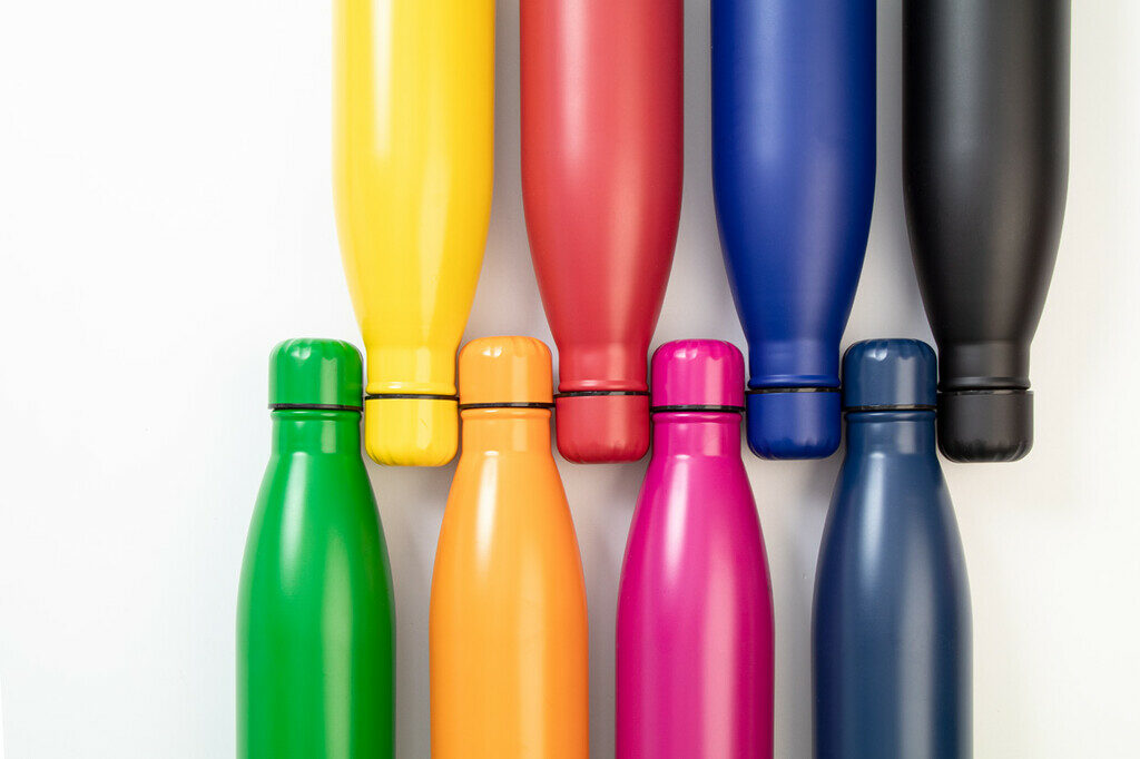Бутылка из переработанной нержавеющей стали Refill темно-синий - AP808117-06A- Фото №10