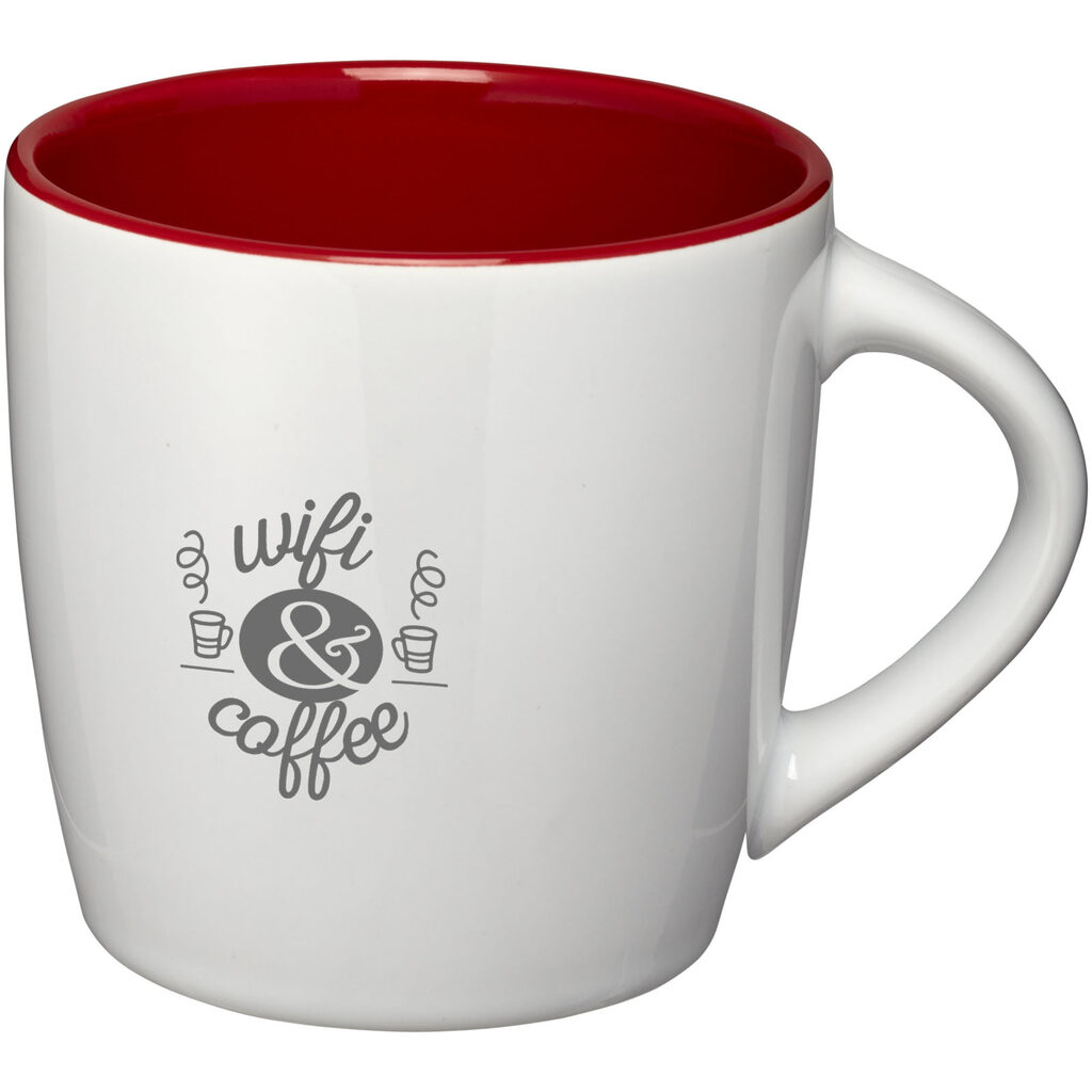 Керамічна чашка Aztec білий, червоний - 10047702- Фото №2