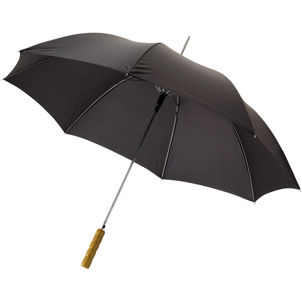 Парасолька автоматична 23'' суцільний чорний - 19547903- Фото №1