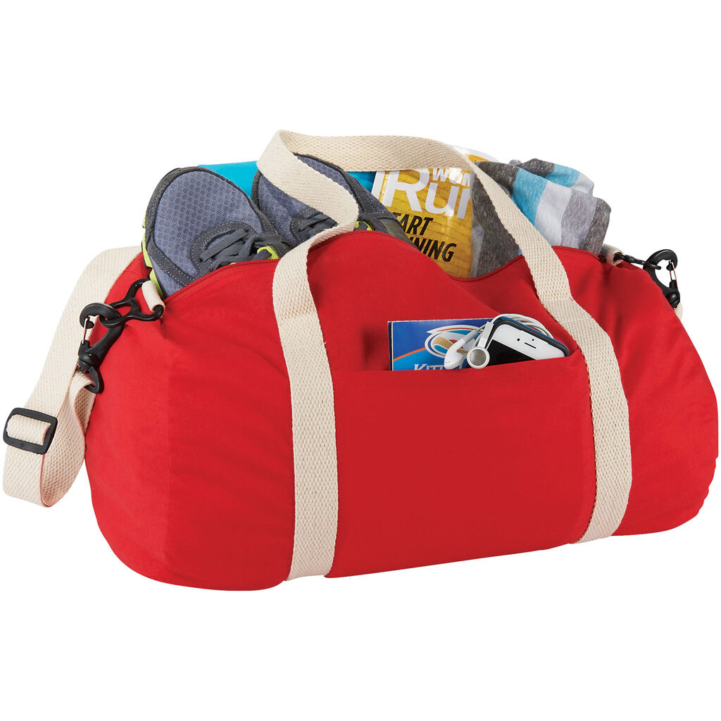 Бавовняна сумка Barrel Duffel червоний - 12019502- Фото №5 Бавовняна сумка Barrel Duffel червоний - 12019502- Фото №5