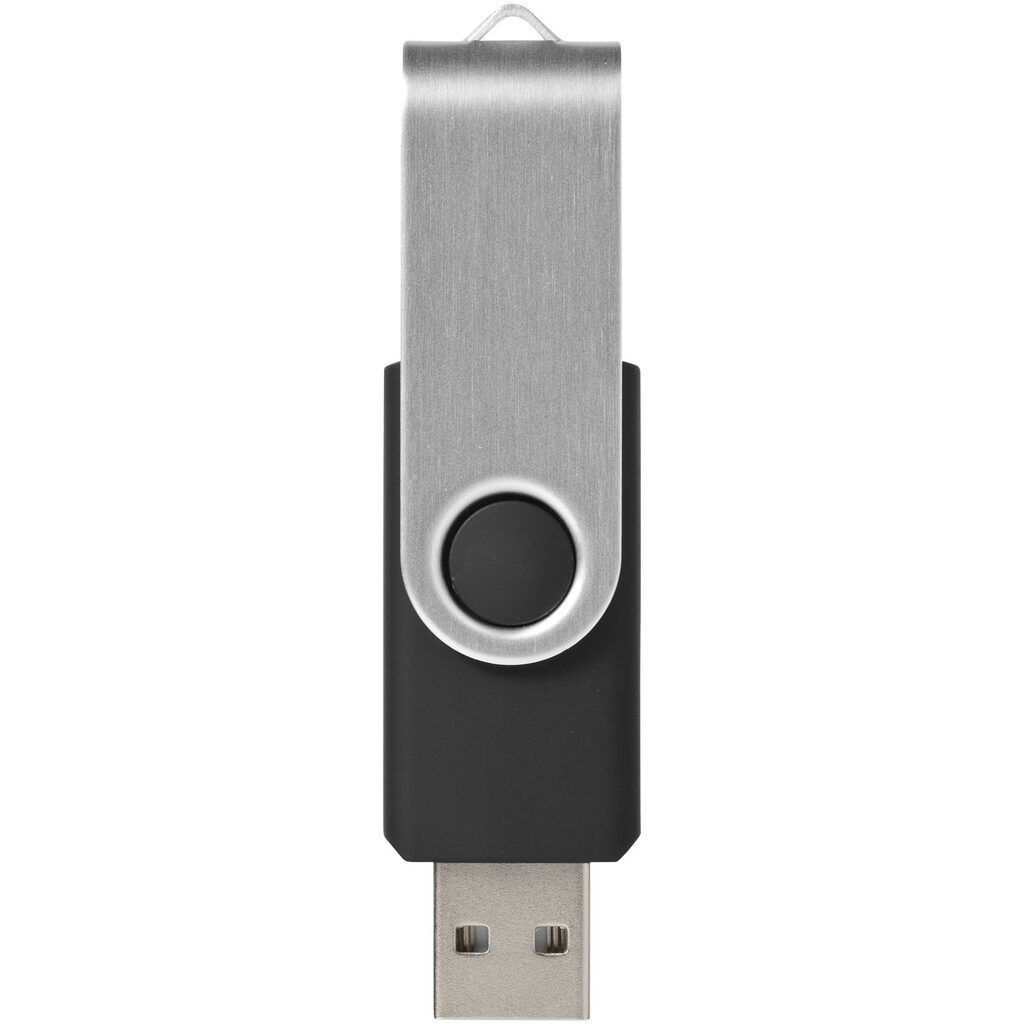 Флешка Rotate Basic 2GB суцільний чорний, сріблястий - 12350400- Фото №4 Флешка Rotate Basic 2GB суцільний чорний, сріблястий - 12350400- Фото №4