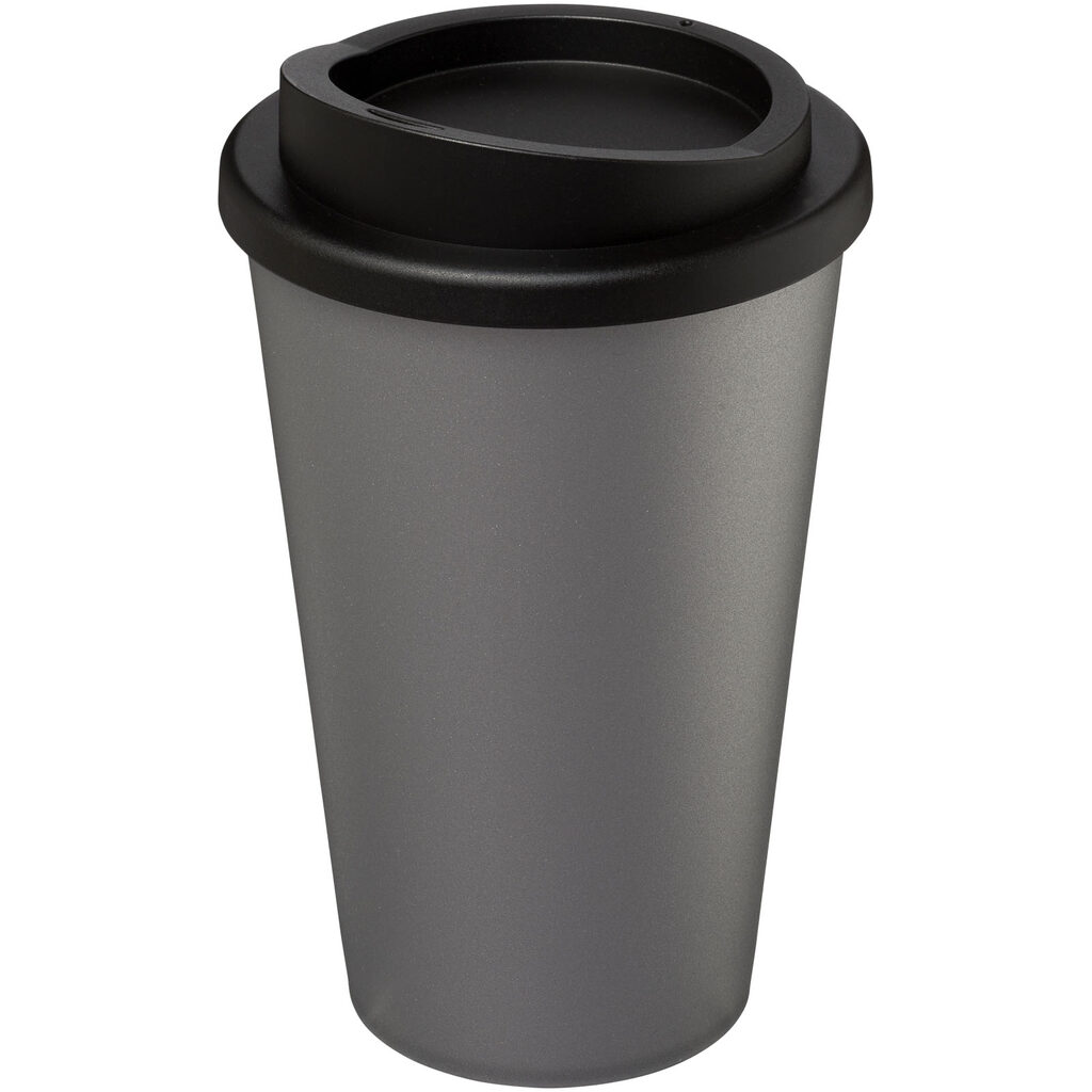 Термокружка Americano сріблястий, суцільний чорний - 21000124- Фото №1