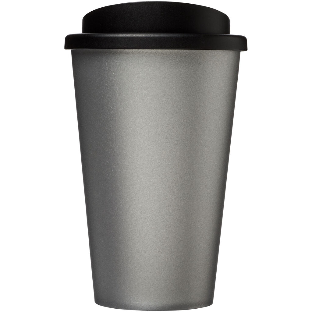 Термокружка Americano сріблястий, суцільний чорний - 21000124- Фото №3