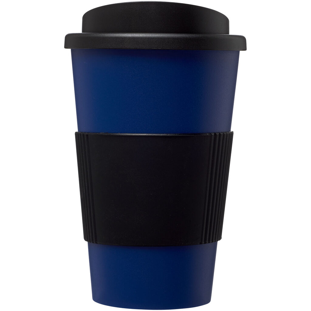 Термокружка Americano синій, суцільний чорний - 21000214- Фото №3