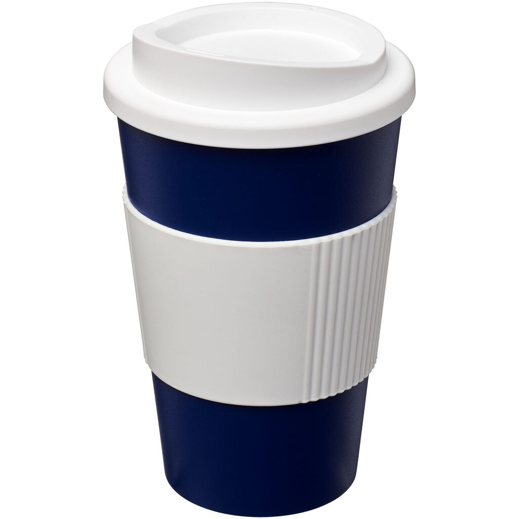 Термокружка Americano синий, белый - 21000215- Фото №1