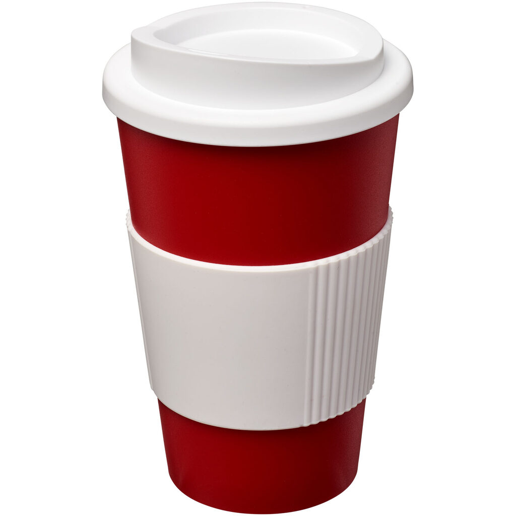 Термокружка Americano червоний, білий - 21000217- Фото №1