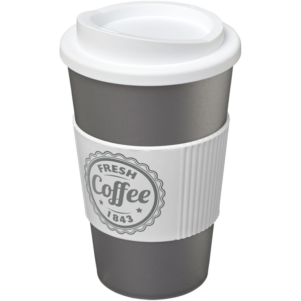 Термокружка Americano сріблястий, білий - 21000225- Фото №2