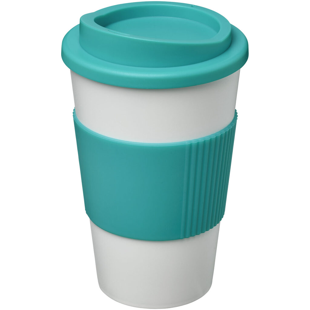 Термокружка Americano білий, аква - 21000229- Фото №1