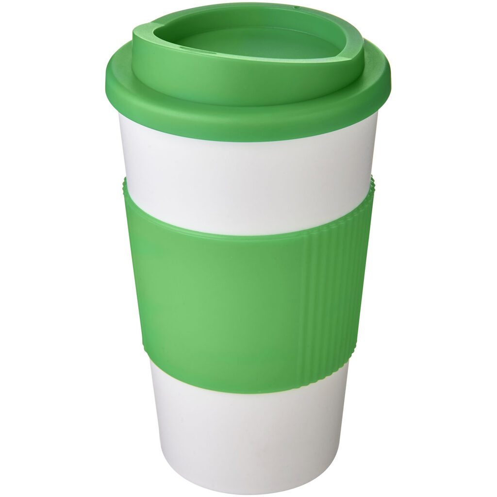 Термокружка Americano білий, зелений - 21000230- Фото №1