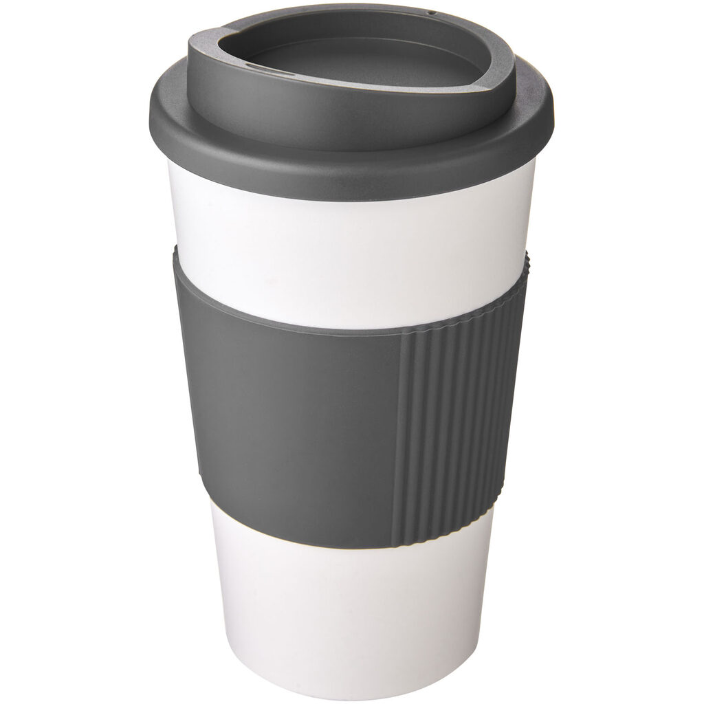 Термокружка Americano білий, сірий - 21000232- Фото №1