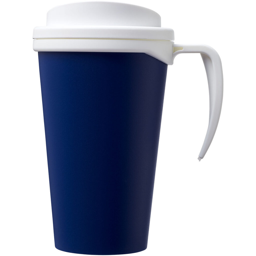 Термокружка Americano Grande синій, білий - 21000407- Фото №4