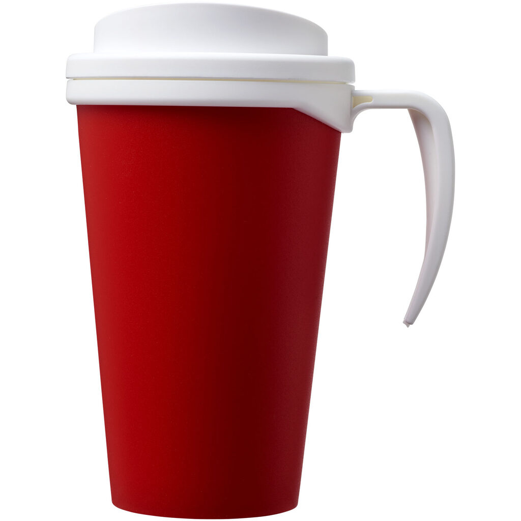 Термокружка Americano Grande червоний, білий - 21000408- Фото №4