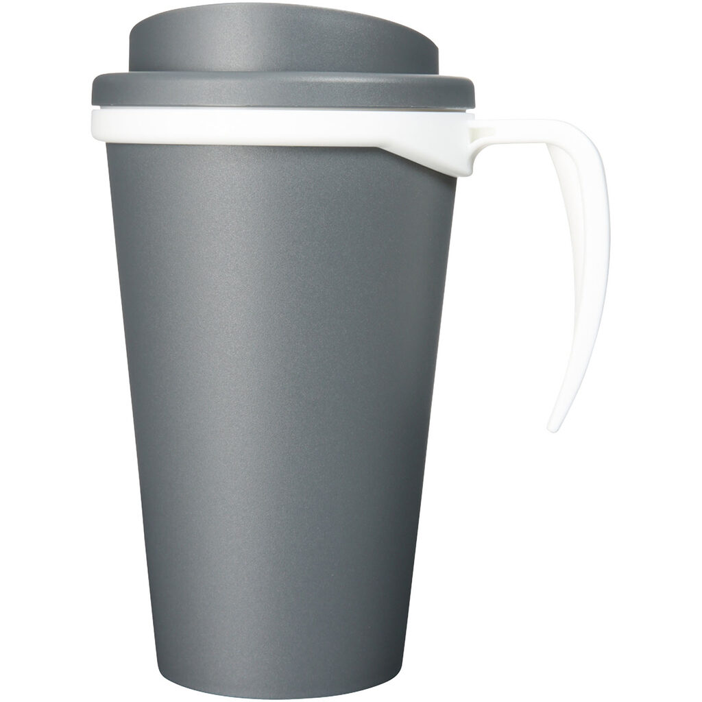 Термокружка Americano Grande сірий, білий - 21000426- Фото №4