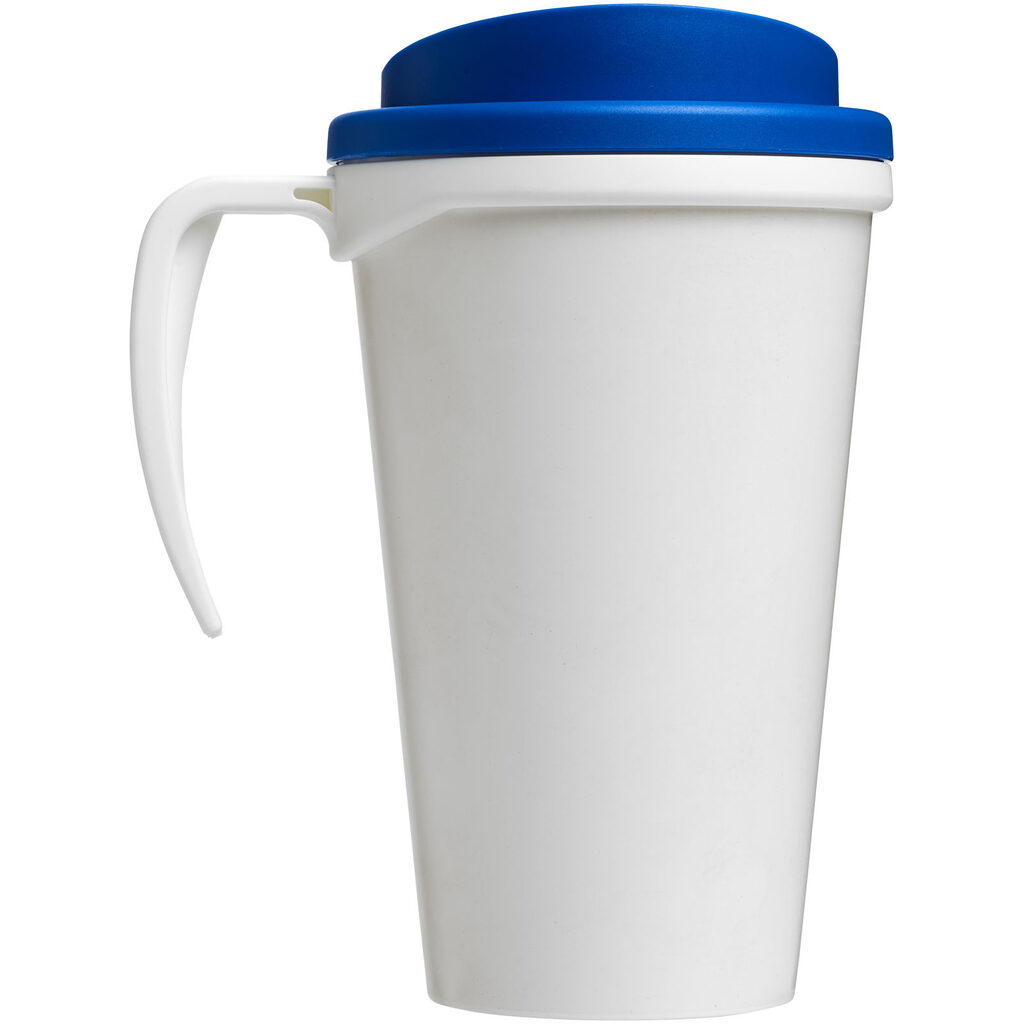 Термокружка Brite-Americano grande белый, средне-синий - 21000607- Фото №4