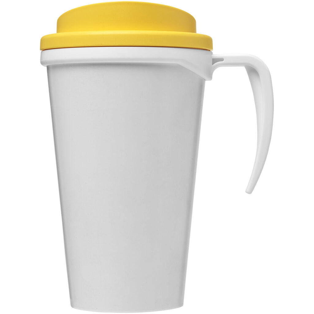 Термокружка Brite-Americano grande білий, жовтий - 21000611- Фото №3