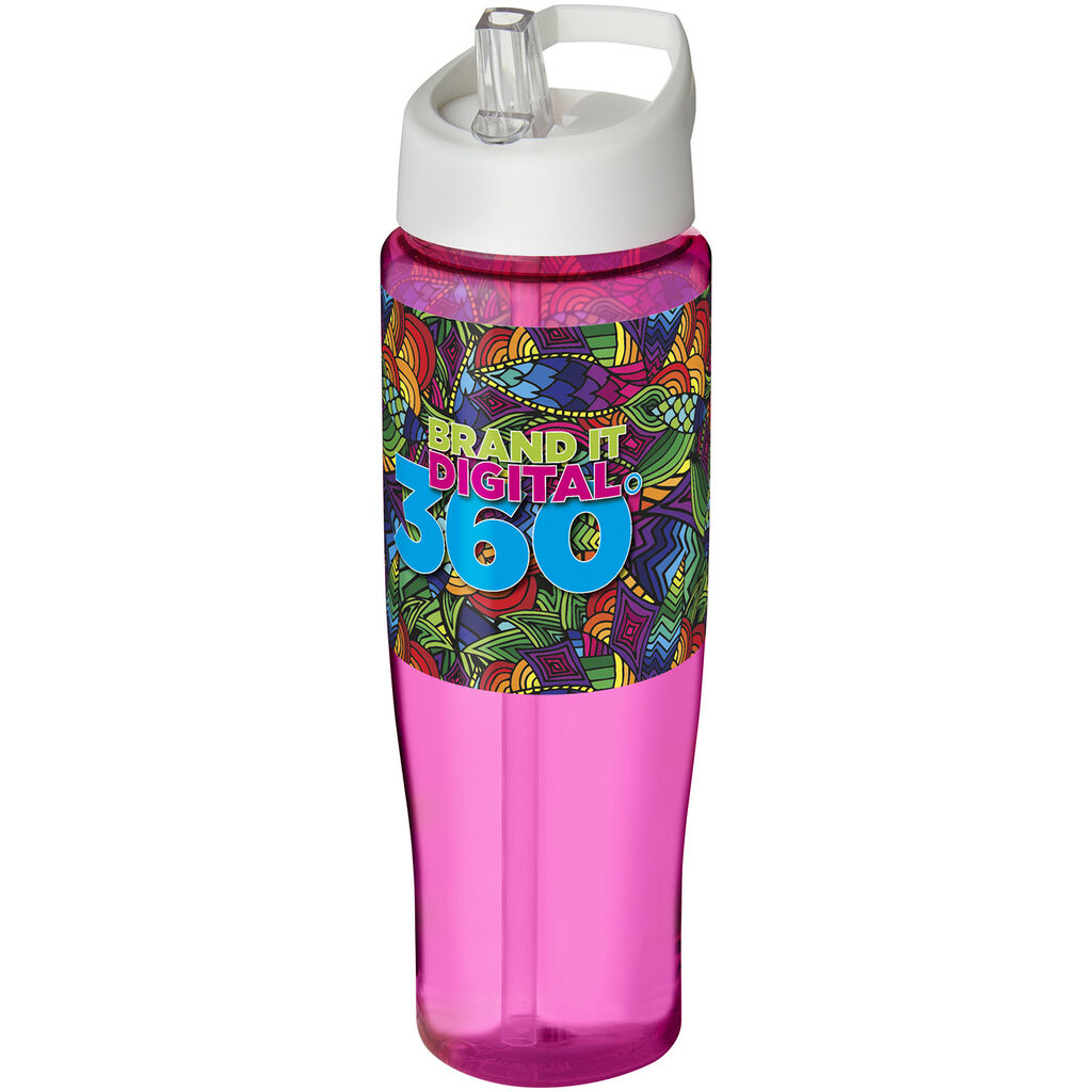 Бутылка спортивная H2O Tempo розовый, белый - 21004414- Фото №2