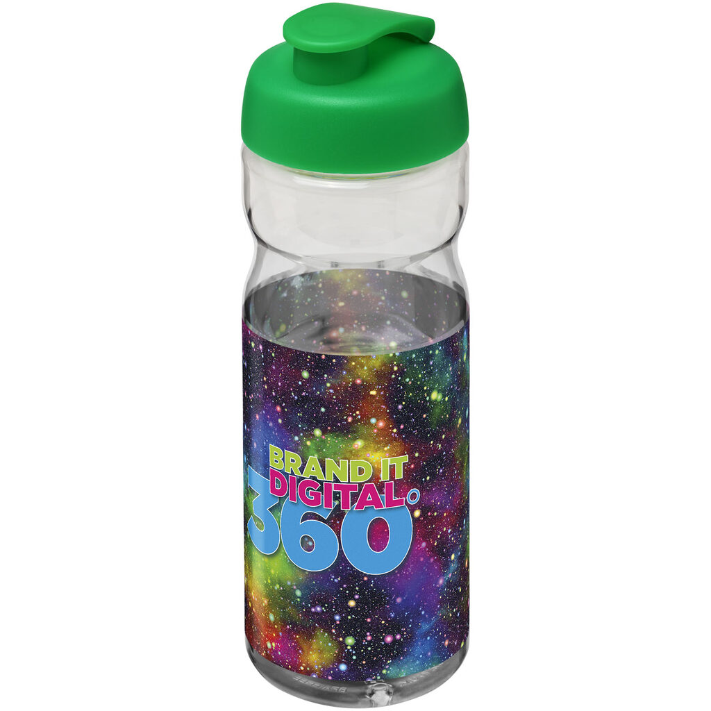 Бутылка спортивная H2O Base прозрачный, зеленый - 21004506- Фото №2