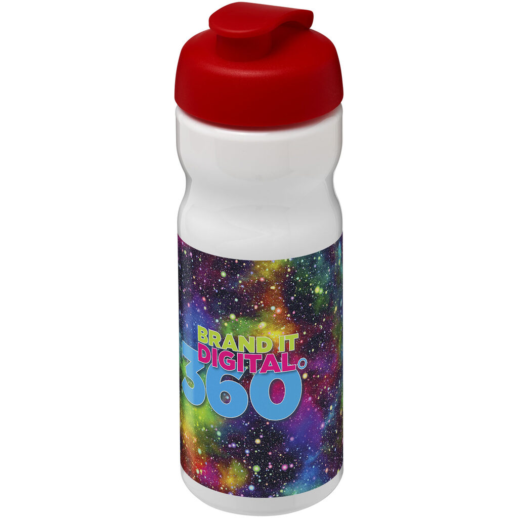 Бутылка спортивная H2O Base белый, красный - 21004518- Фото №2