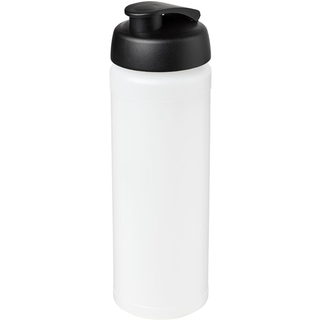 Бутылка спортивная Baseline Plus grip прозрачный, сплошной черный - 21007415- Фото №1