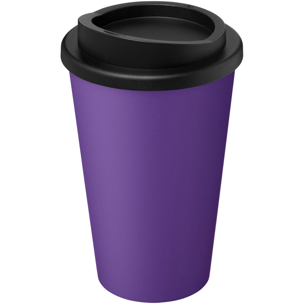 Термокружка Recycled Americano® объемом 350 мл пурпурный, сплошной черный - 21069137- Фото №1