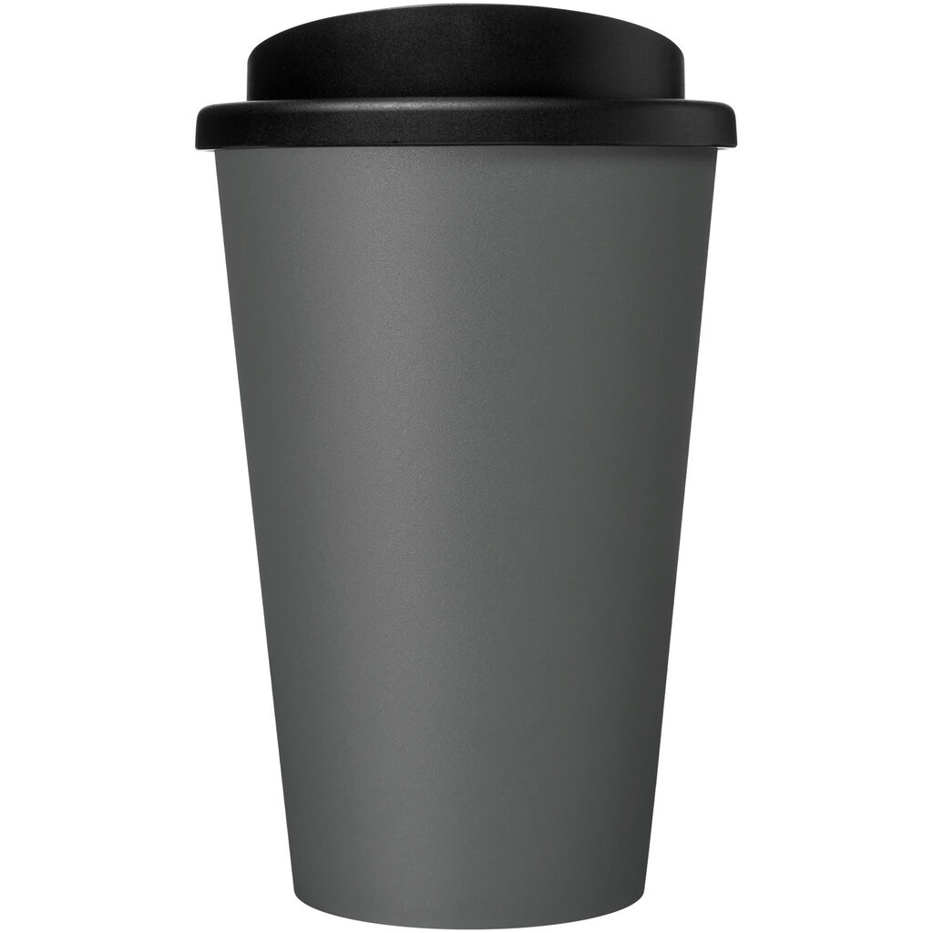 Термокружка Recycled Americano® об'ємом 350 мл сірий, суцільний чорний - 21069182- Фото №3