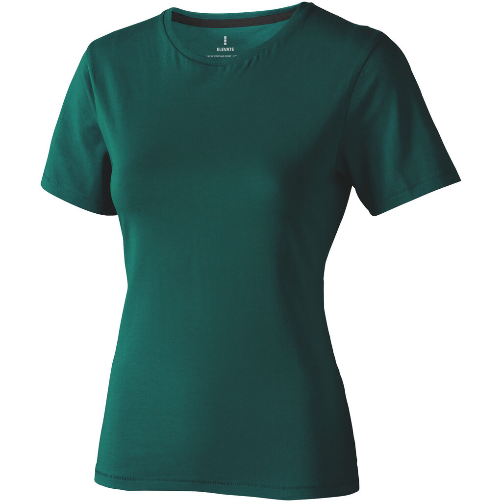 Женская футболка с короткими рукавами Nanaimo зеленый лесной  размер XL - 38012604- Фото №1