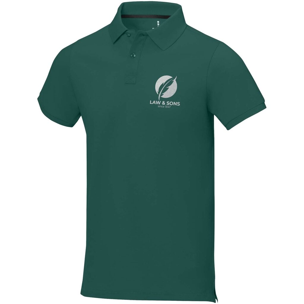 Calgary мужская футболка-поло с коротким рукавом forest green2  размер M - 38080622- Фото №2
