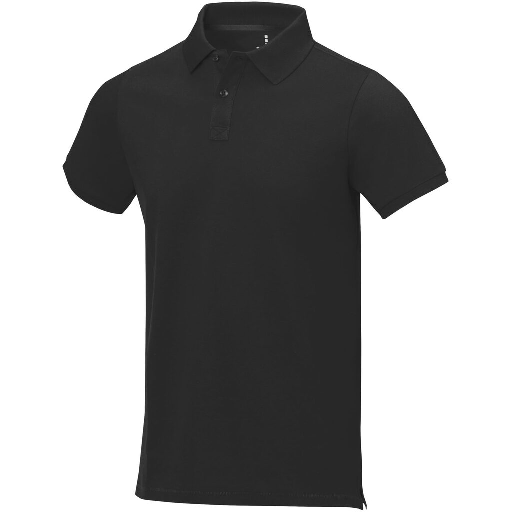 Рубашка поло с короткими рукавами Calgary сплошной черный  размер S - 38080991- Фото №1