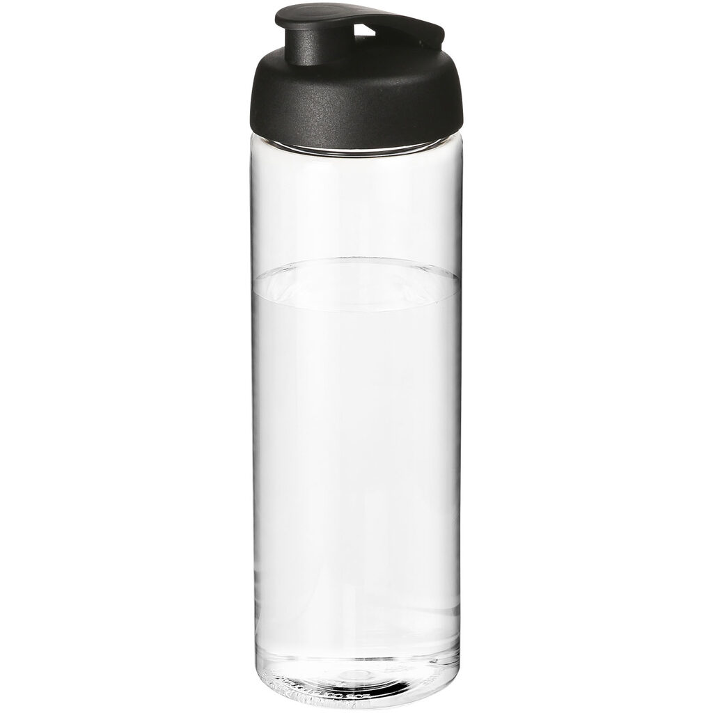 Бутылка спортивная H2O Vibe прозрачный, сплошной черный - 21009400- Фото №1