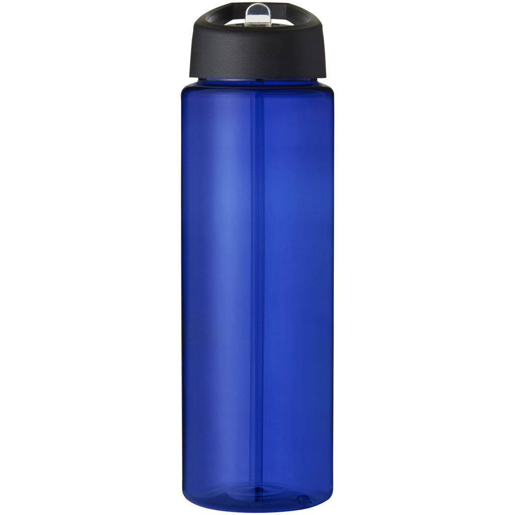 Пляшка спортивна H2O Vibe синій, суцільний чорний - 21009604- Фото №3