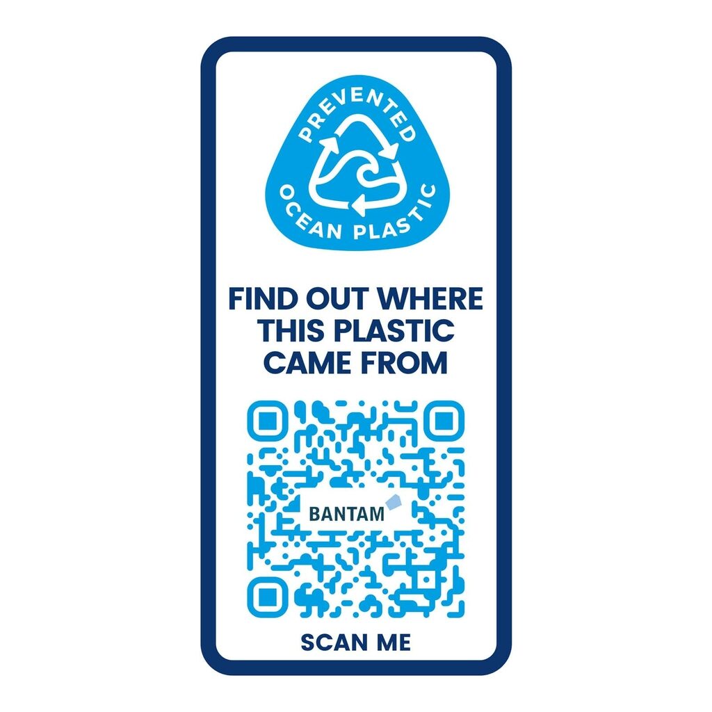 Спортивная бутылка H2O Eco объемом 650 мл с откидывающейся крышкой прозрачный, cиний - 21009793- Фото №5